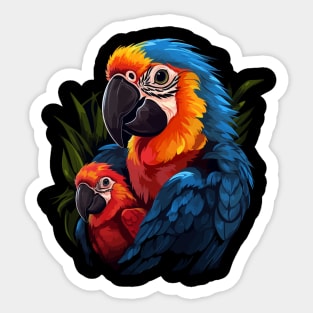 Macaw Fathers Day Sticker